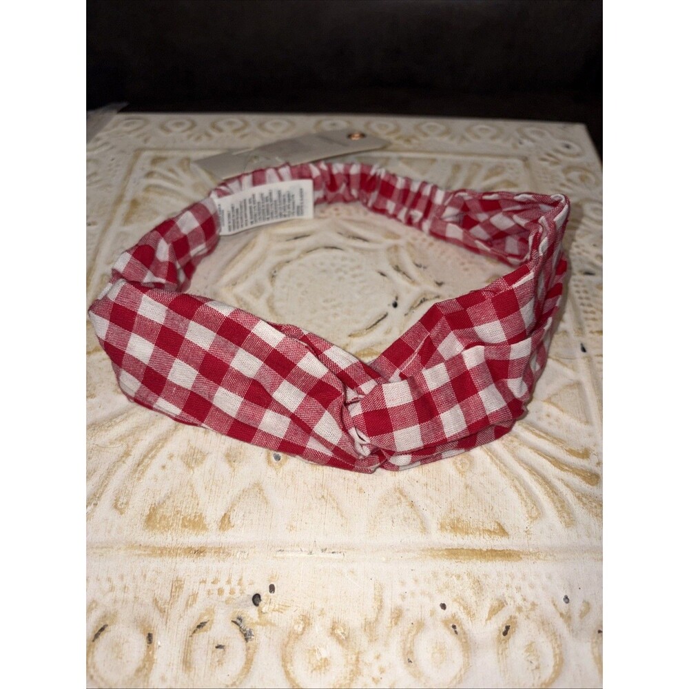 LOVE KNOT CHECKERED HEAD BAND American Eagle